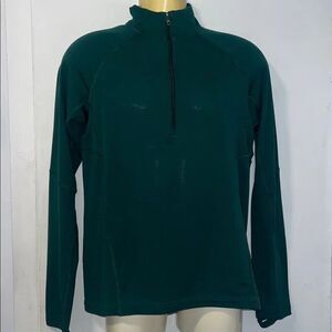 REI Co-op Hunter Green 1/4 Zip Base layer Top-M